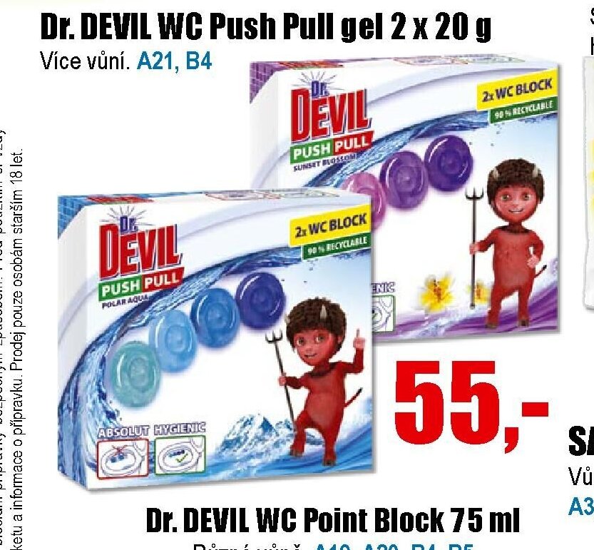 Dr. DEVIL WC Push Pull gel 2 x 20 g
