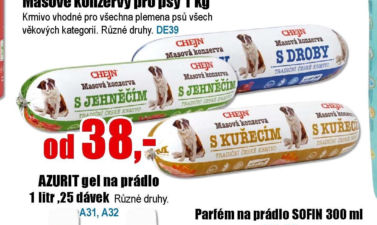 Masové konzervy pro psy 1 kg