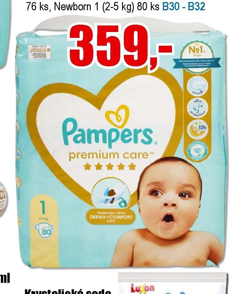 Plenky PAMPERS Premium Care