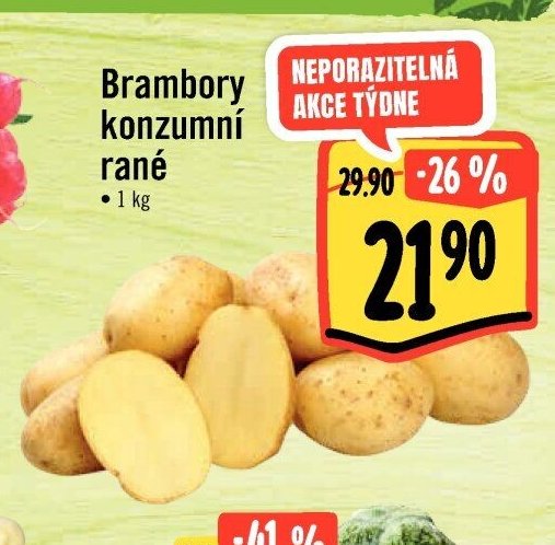 Brambory konzumní rané