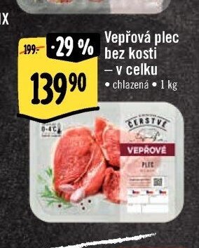 Vepřová plec bez kosti