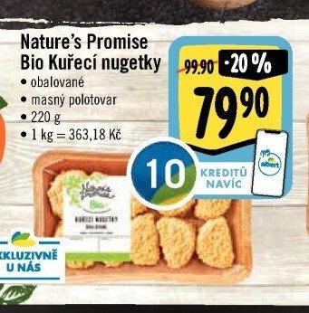 Nature's Promise Bio Kuřecí nugetky