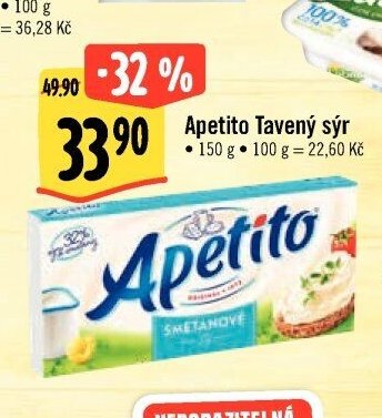 Apetito Tavený sýr