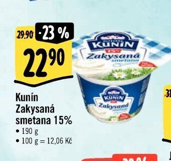 Kunín Zakysaná smetana 15%