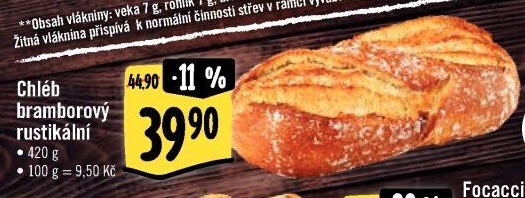 Chléb bramborový rustikální