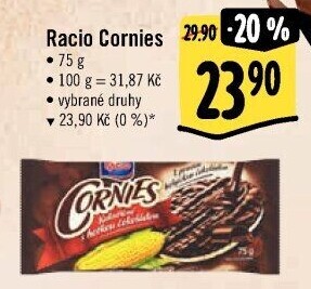 Chlebíčky celozrnné v čokoládě Cornies Racio