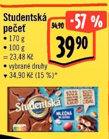 Čokoláda Studentská pečeť Orion