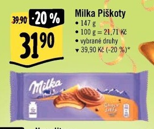 Čokopiškoty Milka