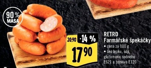 Farmářské špekáčky Albert Retro