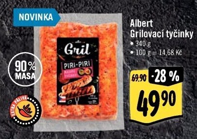 Grilovací tyčinky Piri-Piri Albert Gril