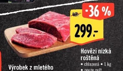 Hovězí roštěná nízká