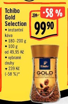 Instantní káva Tchibo Gold Selection