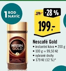Instantní kávy Nescafé Gold
