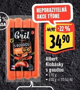 Klobása s goudou Albert Gril