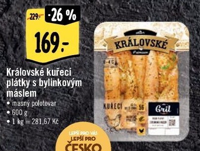 Královské kuřecí plátky marinované Albert Gril