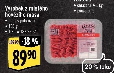 Mleté maso hovězí Albert