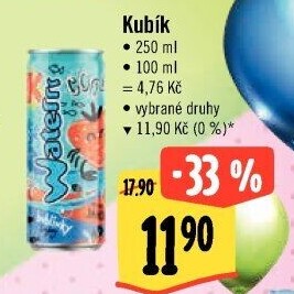 Ochucená voda Waterrr Kubík