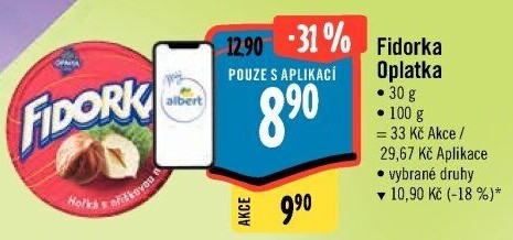 Oplatky Fidorka Opavia