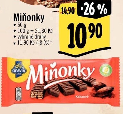 Oplatky Miňonky Opavia