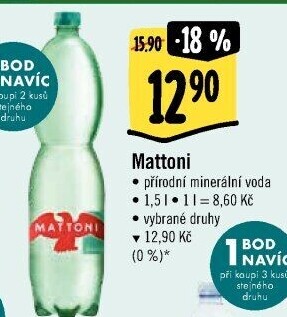 Přírodní voda Mattoni