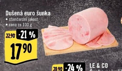 Šunka euro dušená standard