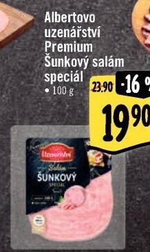 Šunkový salám speciál Premium Albertovo uzenářství