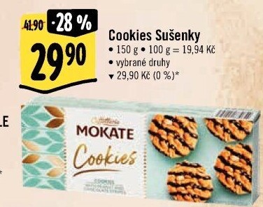 Sušenky Cookies Mokate Caffetteria