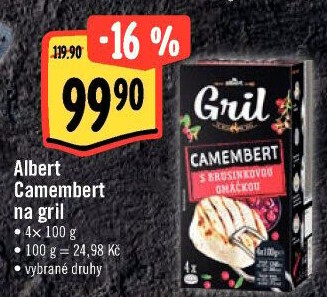 Sýr Camembert na gril Albert Gril