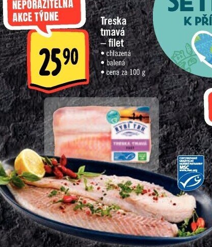 Treska tmavá filety Albert