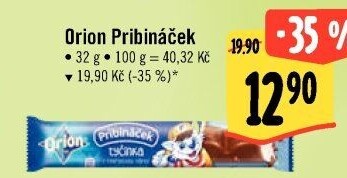 Tyčinka čokoládová Pribináček Orion