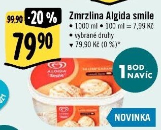 Zmrzlina ve vaničce Smile Algida