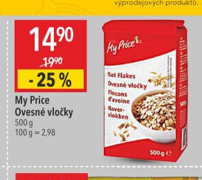 My Price Ovesné vločky