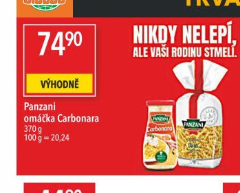 Panzani omáčka Carbonara
