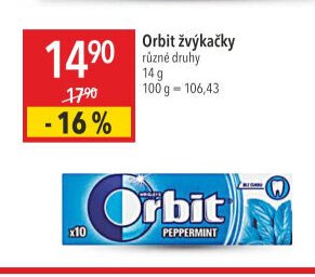 Orbit žvýkačky