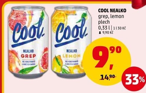 Nealkoholické pivo ochucené Staropramen Cool