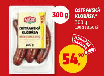 Ostravská klobása Maso Příbram