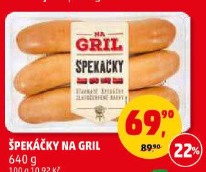 Špekáčky Na gril Penny