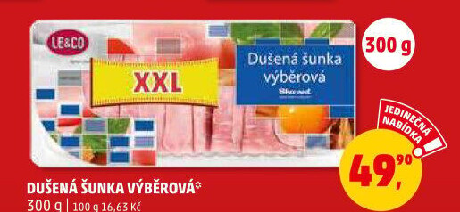 Šunka dušená výběrová LE&
