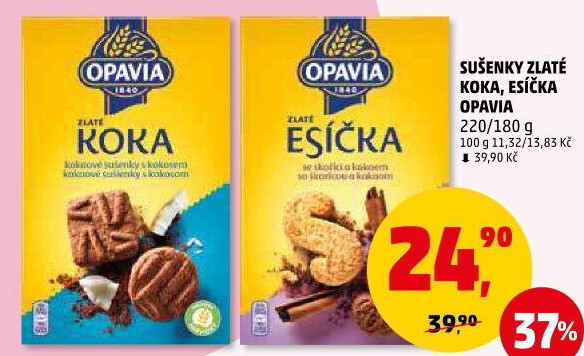 Sušenky Koka Zlaté Opavia