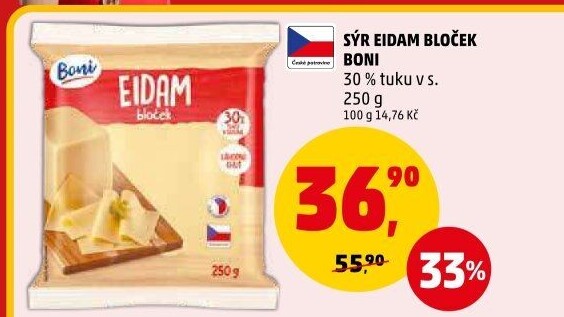 Sýr Eidam 30% Boni