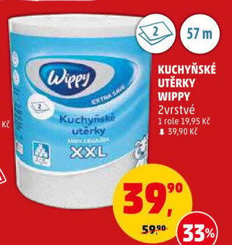 Utěrky kuchyňské 2vrstvé XXL Wippy