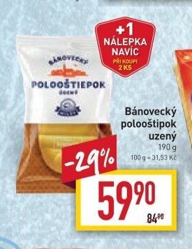 Bánovecký polooštipok uzený 190 g