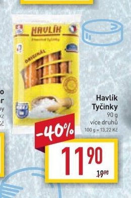 Havlík Tyčinky 90 g