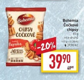 Bohemia Čočkové chipsy 65 g