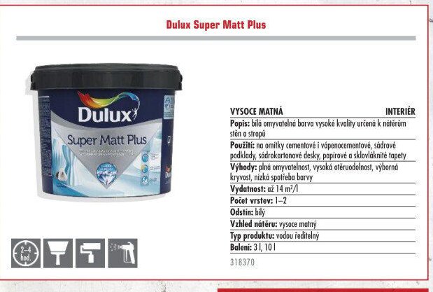 Dulux Super Matt Plus - UNI HOBBY akcniletaky.com