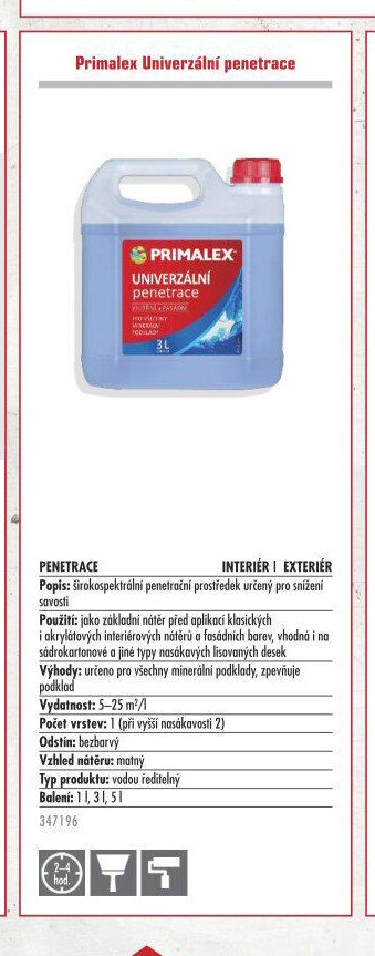Primalex Univerzální penetrace - UNI HOBBY akcniletaky.com