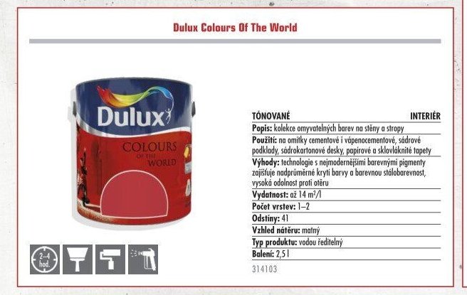 Dulux Colours Of The World - UNI HOBBY akcniletaky.com