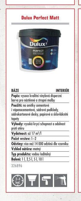 Dulux Perfect Matt - UNI HOBBY akcniletaky.com