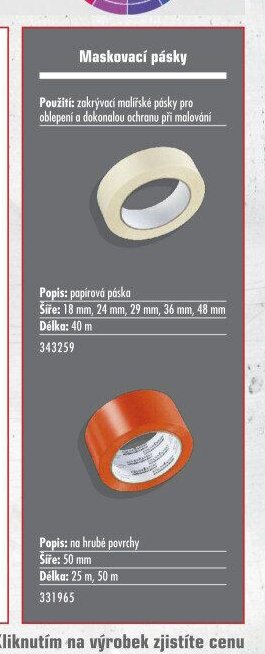 Maskovací pásky - UNI HOBBY akcniletaky.com