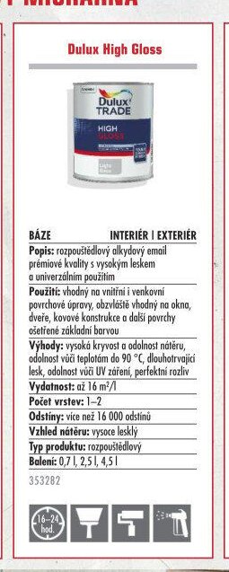 Dulux High Gloss - UNI HOBBY akcniletaky.com